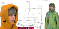 21羽绒服帽子打版