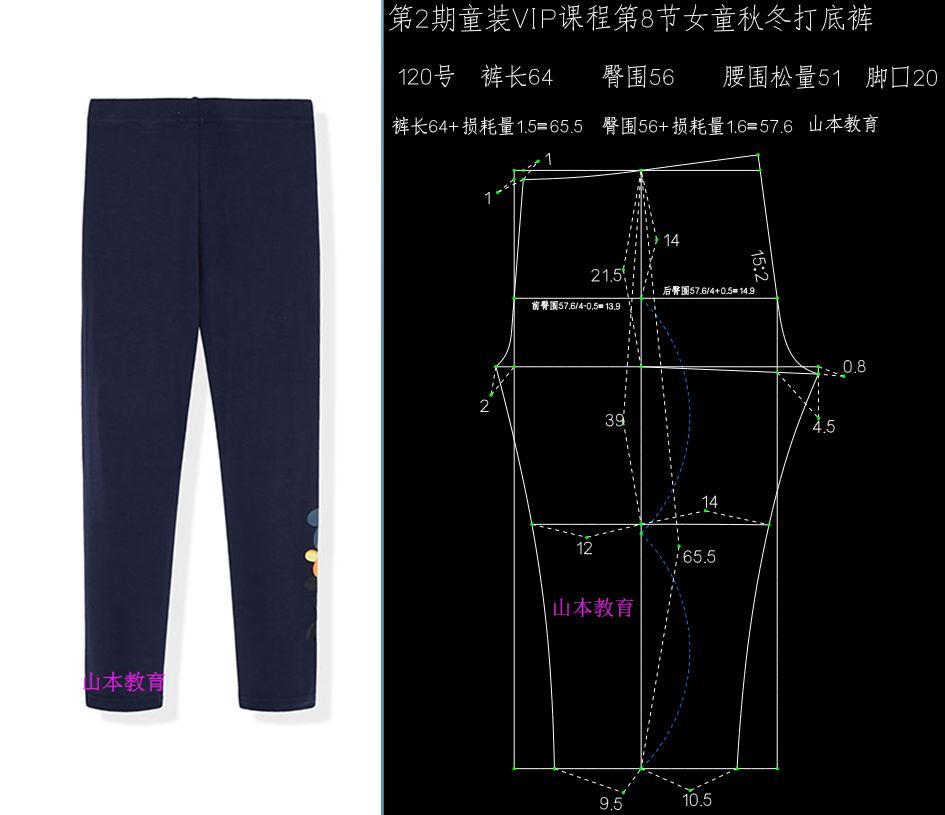 第2期童装VIP课程第8节女童秋装打底裤1