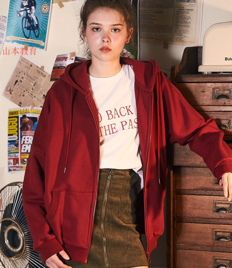 490-宽松落肩加绒连帽卫衣打版教程 1