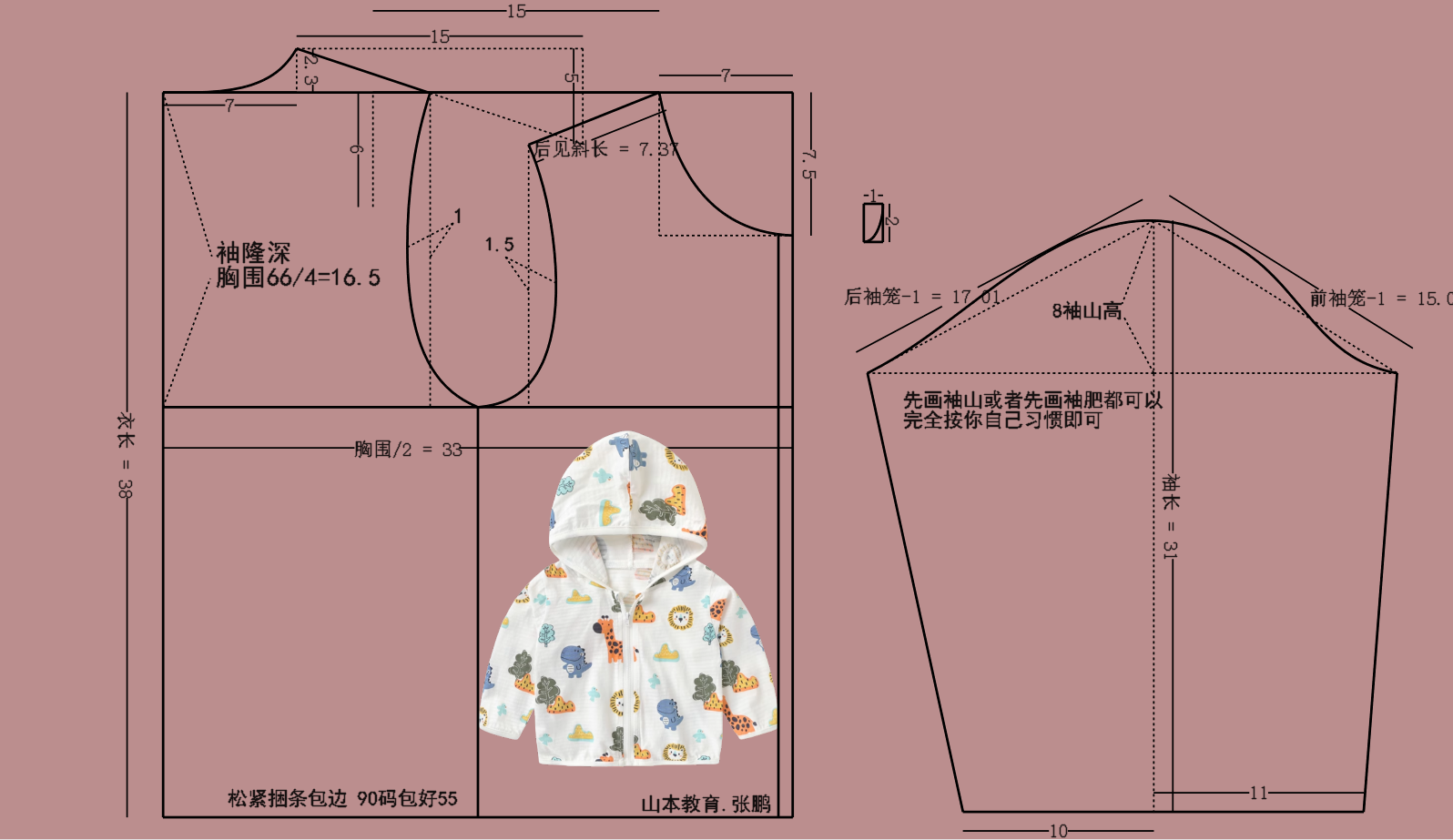 19男女儿童婴儿防晒衣茄克衫纸样打版 (4).png