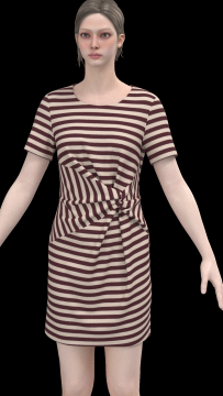 1025.扭结连衣裙