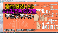 66选项系统设置-字体文字大小-富怡服装CAD打版教程