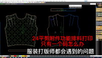 24平剪附件功能排料打印只有一个码怎么办